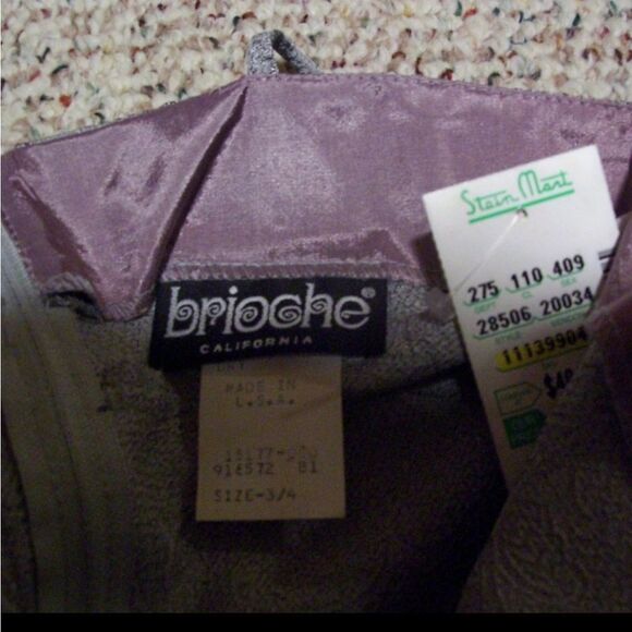 Brioche Grey Cocktail Dress - Juniors 3/4 - Picture 7 of 9